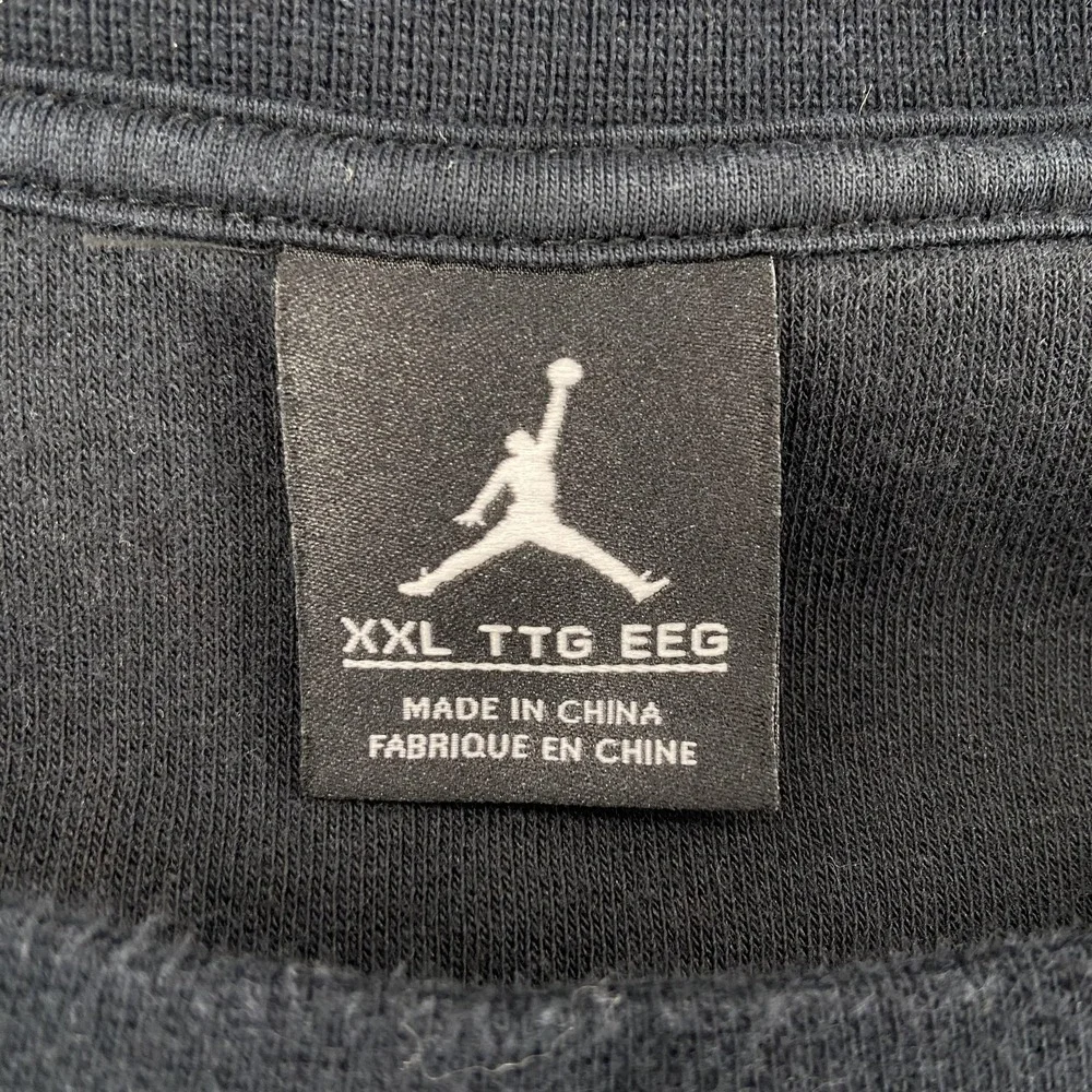Air Jordan Sweatshirt Men 2XL Black Crewneck Pullover Logo Gym Basketball Active